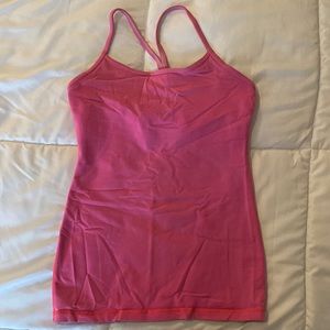 Lululemon Pink Power-Y Tank Top. Size 6.